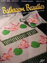 Vintage- Bathroom Beauties Crochet Booklet 1950 - £4.53 GBP