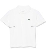 Lacoste BOYS Petit Pique Polo Shirt WHITE -001/NAVY BLUE 100% POLY WITH ... - $27.21 CAD