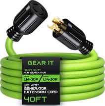 Gearit 30-Amp Generator Extension Cord (40 Feet) 4-Prong, Power Outage 40Ft - $113.99