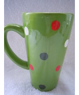 Green Poka Dot Latte Mug New - £4.78 GBP
