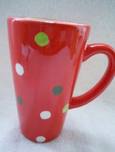 Red Polka Dot Latte Mug New - £2.36 GBP