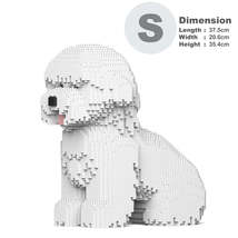 Bichon Frise Dog Sculpture (JEKCA Lego Brick) DIY Kit - £119.47 GBP