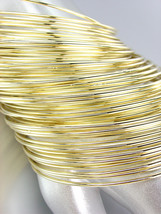 Chic & Stylish 50 Pc Thin Gold Metal Bangle Bracelets - $18.99
