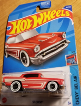 Hot Wheels &#39;57 Chevy Red #44 44/250 2022 Chevy Bel Air Series 3/5 - $5.00