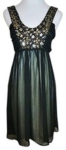 Forever 21 Dress Empire Waist Black Chiffon Sleeveless size Small Prom C... - $19.74
