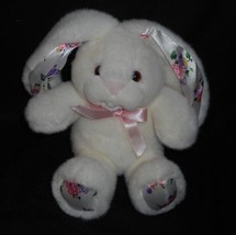 8&quot; Vintage 1992 Commonwealth White Baby Bunny Rabbit Stuffed Animal Plush Toy - £18.68 GBP