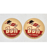 2 Vintage BOH Bohemian Beer Coasters - $8.91