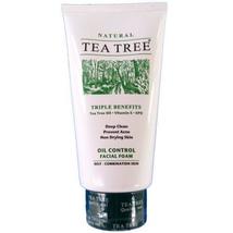 Tea Tree Natural Oil Control Facial Foam Cleanser 140ml - £21.50 GBP