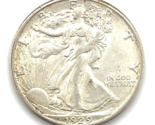 1929-S Walking Liberty 50C Half Dollar AU, Excellent Eye Appeal, Strong ... - $405.90