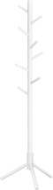 Vasagle Solid Wood Coat Rack, Free Standing Coat Rack,, White Urcr04Wt - $33.99