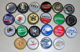 Mixed lot of 66 Bottle Caps (3 caps of each shown) - £4.71 GBP