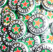 50 Bud Amstel Miller Heineken Labatt Michelob Corona Saranac Stella Bottle Caps - £3.98 GBP