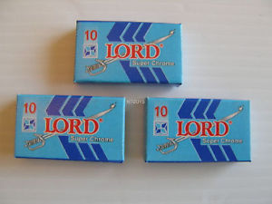 30 LORD Double Edge Safety Razor Blades SuperChrome - Men's Razors