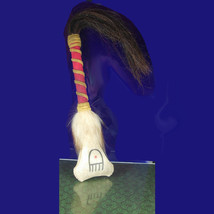 Vintage Rattle Plains Indian Childs Dance Rattle stick with original pap... - £115.90 GBP