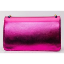 The Caris Fuchsia Leather Handbag image 3