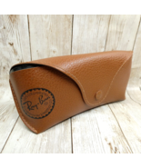 Ray-Ban Luxottica Sunglass Eyeglass Brown Semi-Hard Faux Leather CASE ONLY - €6,33 EUR