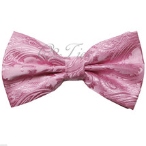 New Men&#39;s BUTTERFLY Design Pink Pretied Bow tie Prom Wedding Formal Formal - £8.09 GBP