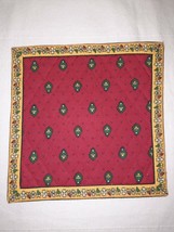 French Provencal Marat Avignon Quilted Placemat ~ Table Mat ~ Square ~ Red - £8.50 GBP