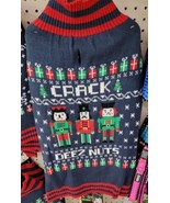 Crack Deez Nutz Nutcracker Dog Sweater Christmas Large L - £23.75 GBP