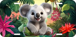 Koala Bear Australia Baby Cute Love Flag Aluminum Metal License Plate 223 - £10.16 GBP+