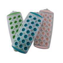 3 Pack  Mini Round Ice Cube Trays Silicone Easy Pop Out for Baby Food Dr... - $10.84