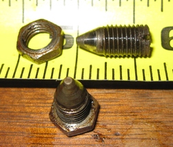 Pair Singer 27-4 Feed Dog Carrier Screw Centre #315C w/Nuts #1519E - $5.00