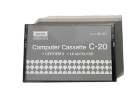 Tandy Computer Cassette C-20  Blank Cassette Tape New &amp; Sealed - $14.84