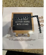 Winbold Felt Letter Board Announcement Adjustable Tripod Stand Grey 10x1... - $460.41 MXN