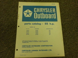 1968 Chrysler Outboard 55 HP Parts Catalog Manual OEM 1968 Factory - £35.99 GBP