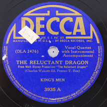 The King&#39;s Men – The Reluctant Dragon / Little Brown Jug 1941 78rpm Reco... - $35.68