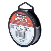 Beadalon Wildfire Beading Thread .006 Inch - 20 Yd Black - €6,53 EUR