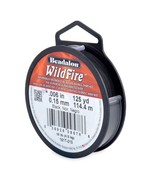 Beadalon Wildfire Beading Thread .006 Inch - 20 Yd Black - £5.87 GBP