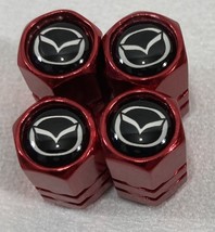 New Genuine Red Metal Tire Air Stem Valve Covers Set. Perfect For Mazda ... - $371.68 MXN
