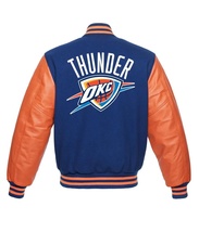 NBA Oklahoma City Thunder Blue And Orange Varsity Jacket - $140.00+