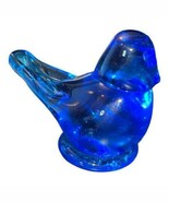 Bluebird of Happiness Art Glass Signed Ron Ray 1991 Vintage Figurine - $19.77