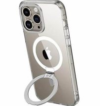 Wittbizz Snacks Clear Magnetic Phone Case with Kickstand for iPhone 15, ... - £16.06 GBP