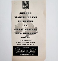 1947 British &amp; Irish Railways Railroad Advertisement Trains Europe UK DW... - $380.53 MXN