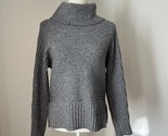 Anthropologie Moth Grey Ribbed Turtleneck Sweater XS - $29.99