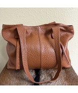 Hobo Bonita $398 Tan Slouchy Pebbled Leather 3 Compartment Large Tote Ba... - $231.87 CAD