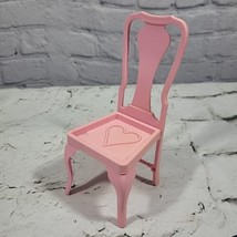 Vintage 80s Barbie Sweet Roses Dollhouse Replacement Dining Chair Pink 1... - $9.89
