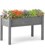 Raised Garden Bed With Legs, 48X24X30&#39;&#39;, Outdoor Wood Elevated Planter Box, - $69.99