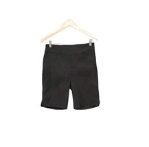 Hilary Radley Womens Small Black Bermuda Shorts Stretch Chino Pull On Ca... - $14.85