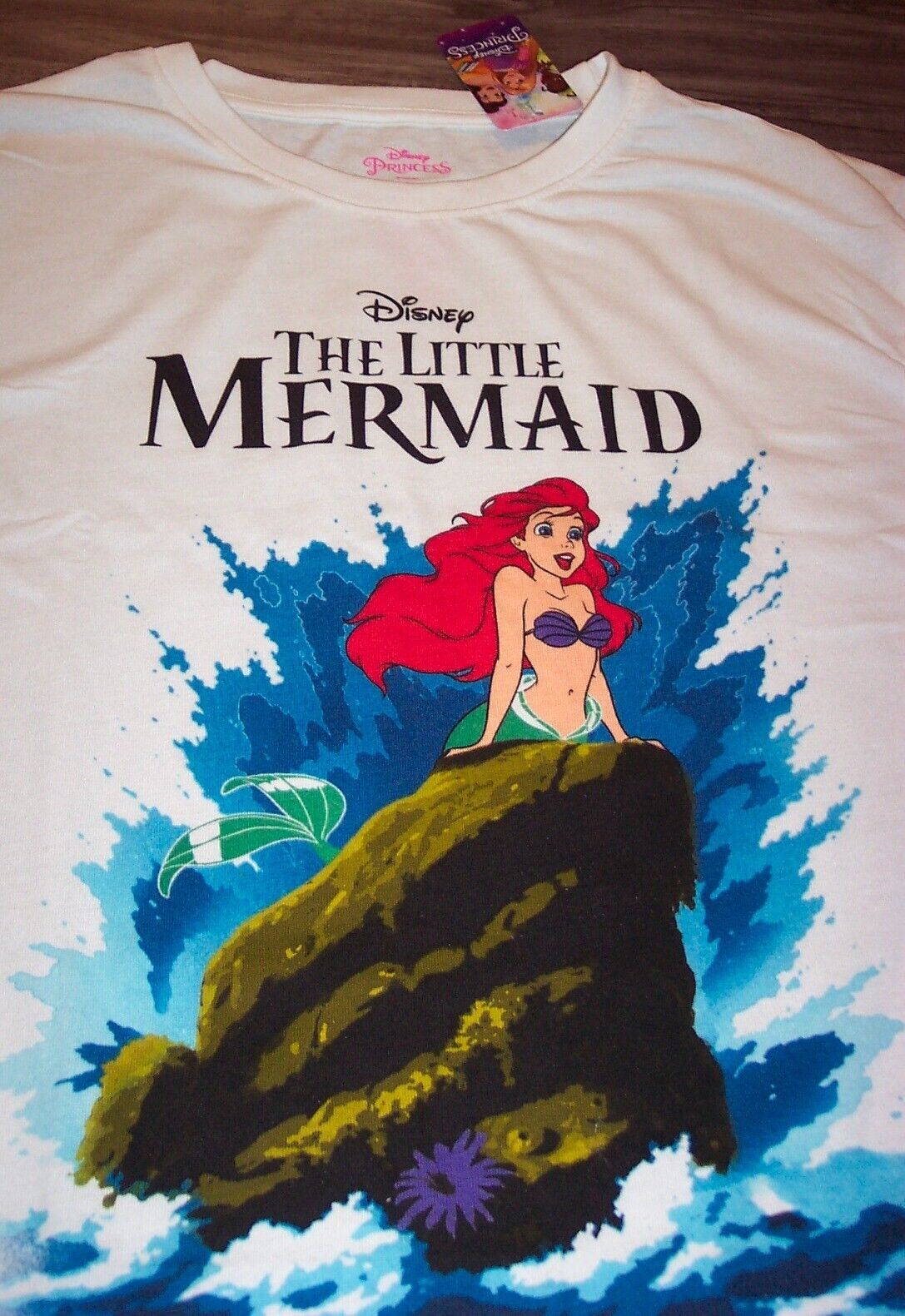 Walt Disney THE LITTLE MERMAID Ariel T-Shirt MENS SMALL NEW w/ TAG 1990's STYLE - £15.69 GBP