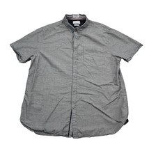 Cactus Shirt Mens XL Gray Slim Fit Button Up Short Sleeve Collared Top - $22.65