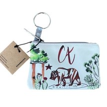 Starbucks California Pouch Gift Card Holder Key Ring Grizzly Bear New - £18.67 GBP