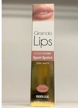 Grande Lips Hydra Plump Semi-Matte Liquid Plumping Lipstick French Lilac -FULL Sz - £10.69 GBP