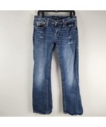 Vigoss Jeans Women&#39;s W32 L32 Blue Slim Boot Cut Mid Rise Med Wash Classi... - $19.79