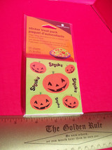 Craft Holiday Treat Pack Stickers American Greetings Halloween Spooky Pumpkin - £2.27 GBP