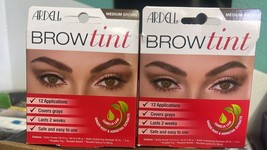 2  Ardell Brow Tint medium brown 12 applications each - $19.79