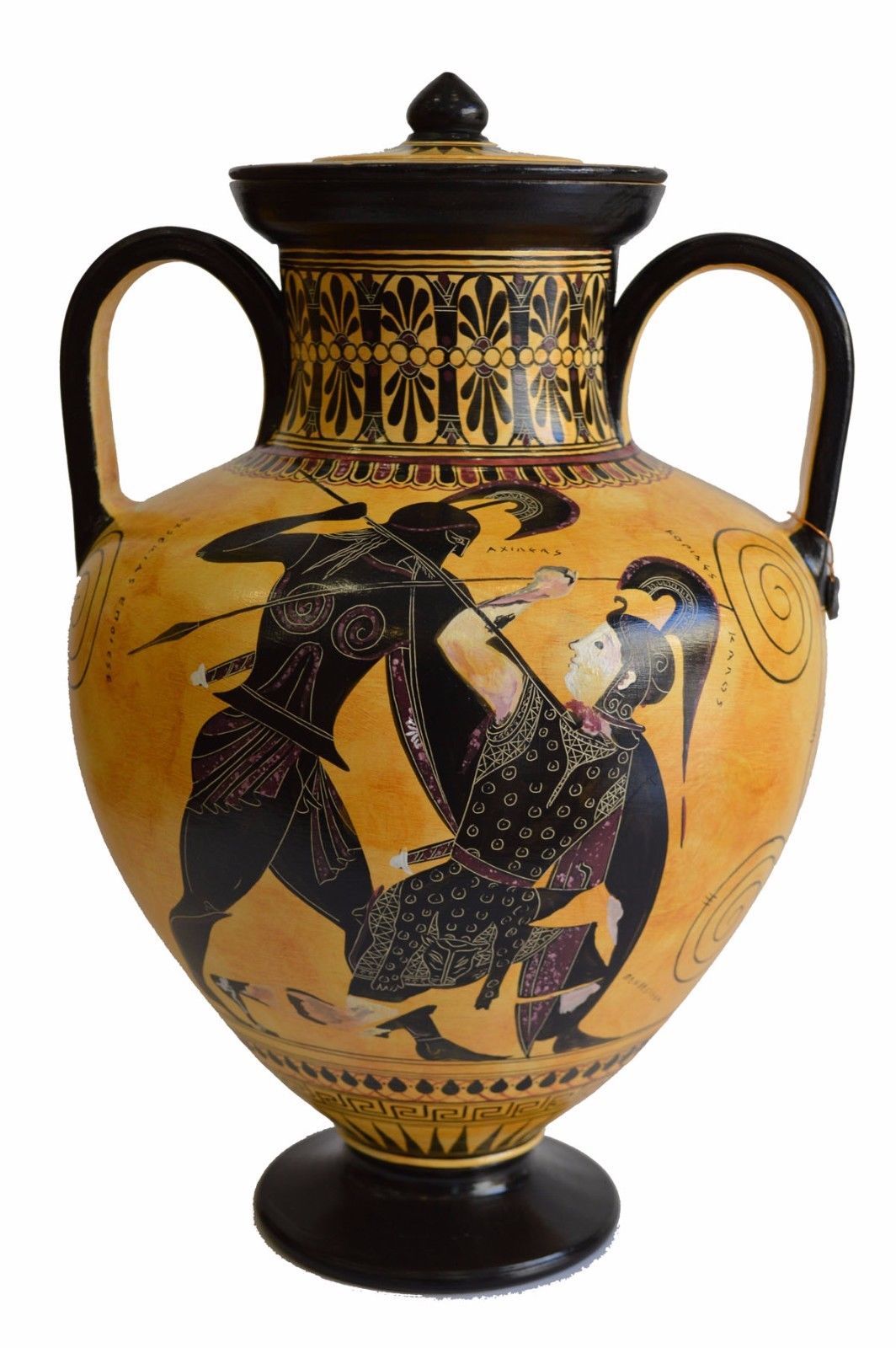 Achilles and Penthesileia Amphora Vase - Exekias British Museum - $381.65